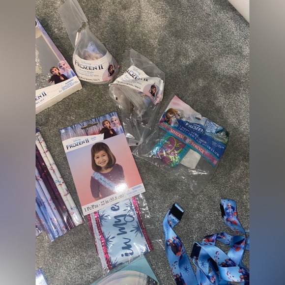 Disney Frozen Celebration birthday party Kit with Blue and Purple Accents